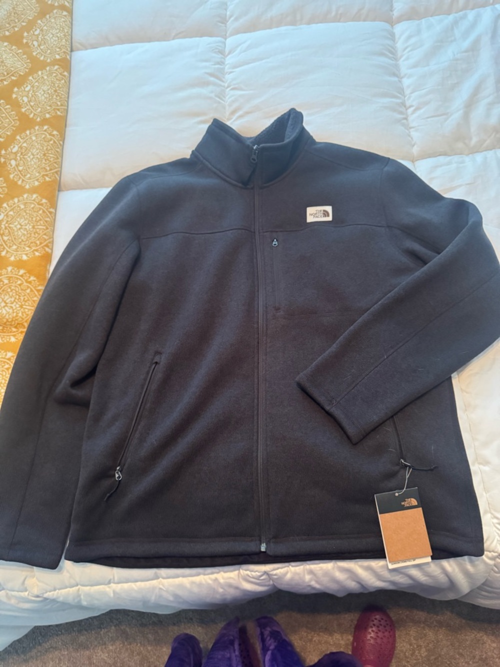 The North Face Black Sherpa-Lined Zip Fleece Jacket - New with tags